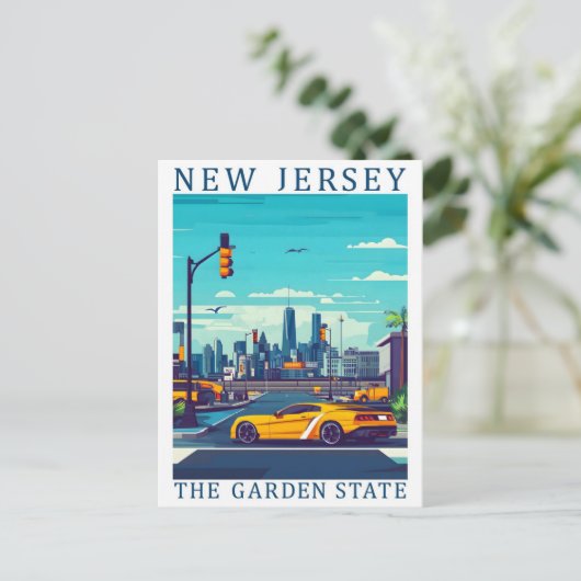 Activiteiten in de omgeving van New Jersey the Gar Briefkaart (Staand voorkant)