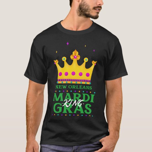 Activiteiten in de omgeving van New Orleans Mardi  T-shirt (Voorkant)