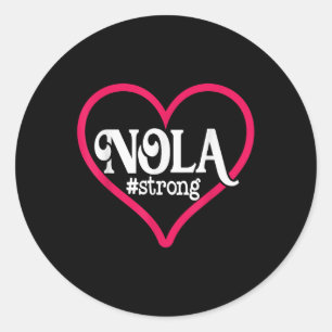 Activiteiten in de omgeving van New Orleans Nola S Ronde Sticker