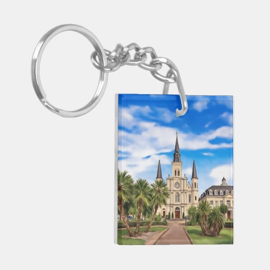 Activiteiten in de omgeving van New Orleans St. Lo Sleutelhanger (Voorkant Links)