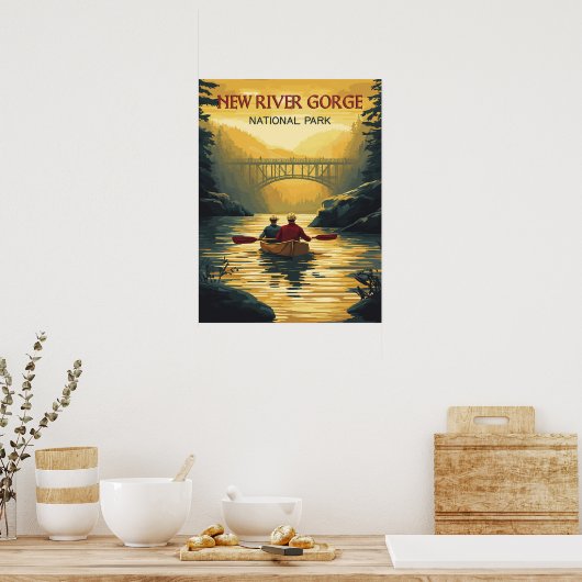 Activiteiten in de omgeving van New River Gorge Na Poster (Keuken)