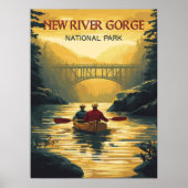 Activiteiten in de omgeving van New River Gorge Na Poster (Voorkant)