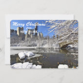 Activiteiten in de omgeving van New York Central P Feestdagenkaart (Voorkant)