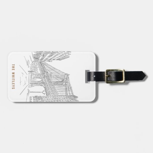 Activiteiten in de omgeving van New York City Manh Bagagelabel (Voorkant horizontaal)