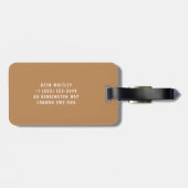 Activiteiten in de omgeving van New York City Manh Bagagelabel (Achterkant horizontaal)