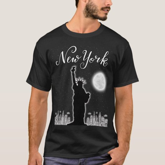 Activiteiten in de omgeving van New York City Nigh T-shirt (Voorkant)