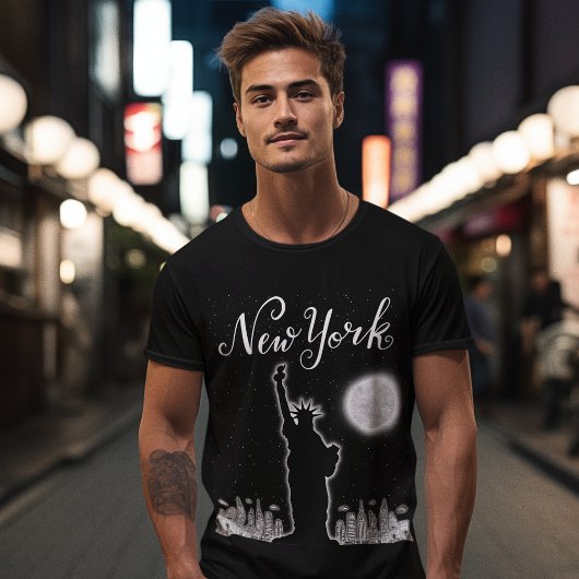 Activiteiten in de omgeving van New York City Nigh T-shirt