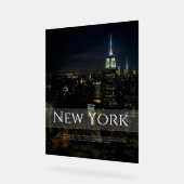 Activiteiten in de omgeving van New York City Skyl Acryl Bord (Hoek)