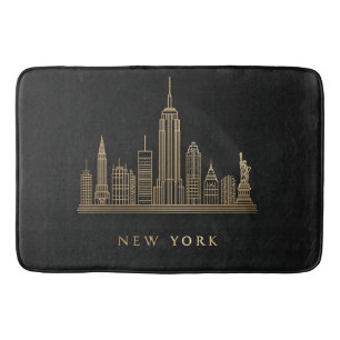 Activiteiten in de omgeving van New York City Skyl Badmat