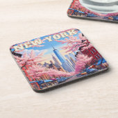 Activiteiten in de omgeving van New York City Skyl Bier Onderzetter (Linkerzijde)