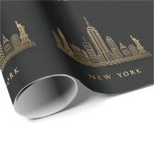 Activiteiten in de omgeving van New York City Skyl Cadeaupapier (Rol Hoek)