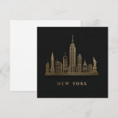 Activiteiten in de omgeving van New York City Skyl Feestdagenkaart (Voorkant / Achterkant)