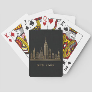 Activiteiten in de omgeving van New York City Skyl Pokerkaarten