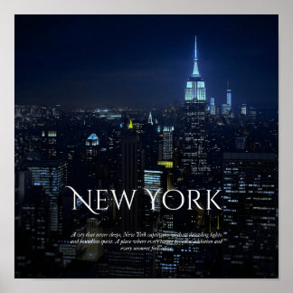 Activiteiten in de omgeving van New York City Skyl Poster