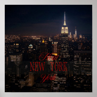 Activiteiten in de omgeving van New York City Skyl Poster