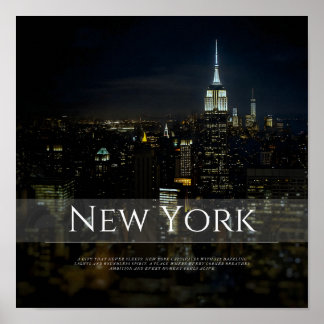 Activiteiten in de omgeving van New York City Skyl Poster