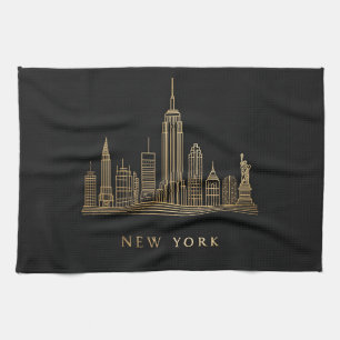 Activiteiten in de omgeving van New York City Skyl Theedoek