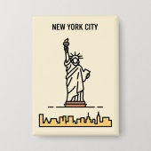 Activiteiten in de omgeving van New York City Stat Button (Voorkant)