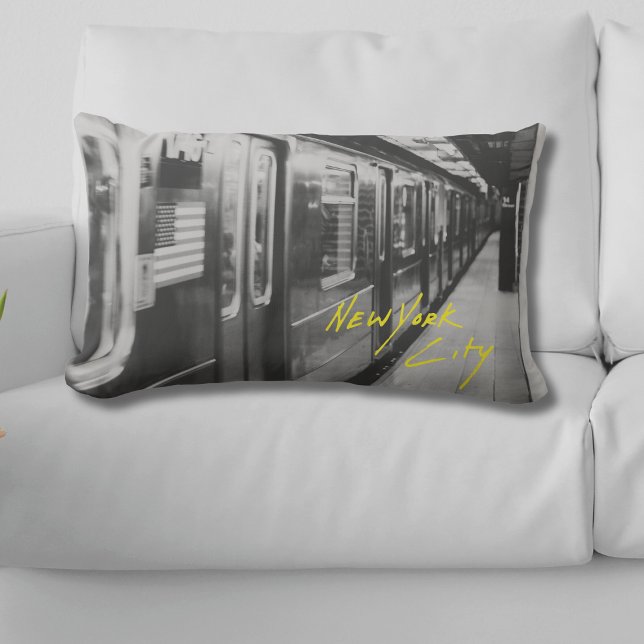 Activiteiten in de omgeving van New York City Subw Kussen (NYC Subway Throw Pillow Front)