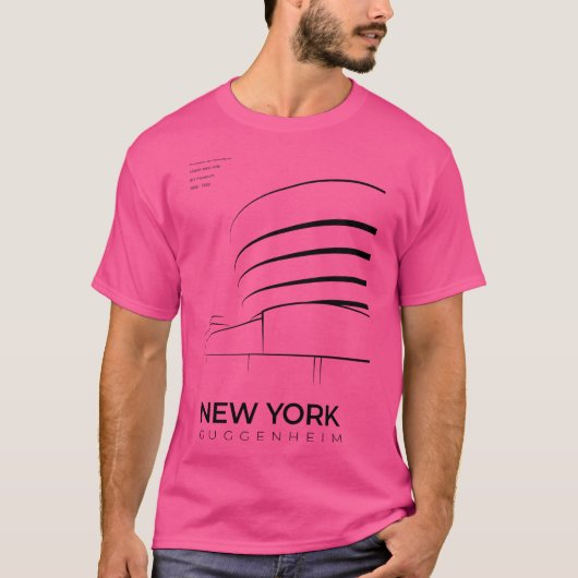 Activiteiten in de omgeving van New York Guggenhei T-shirt (Voorkant)