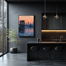 Activiteiten in de omgeving van New York Sunset -  Poster
