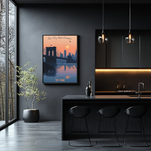 Activiteiten in de omgeving van New York Sunset -  Poster
