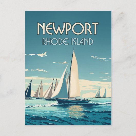 Activiteiten in de omgeving van Newport Rhode Isla Briefkaart (Voorkant)