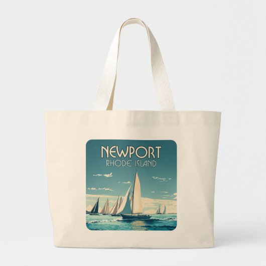 Activiteiten in de omgeving van Newport Rhode Isla Grote Tote Bag (Voorkant)
