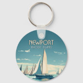 Activiteiten in de omgeving van Newport Rhode Isla Sleutelhanger (Voorkant)