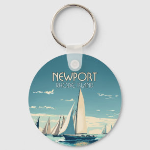 Activiteiten in de omgeving van Newport Rhode Isla Sleutelhanger