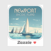 Activiteiten in de omgeving van Newport Rhode Isla Sticker (Vel)