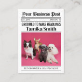 Activiteiten in de omgeving van Newspaper Visiteka Contactkaartje (Voorkant)