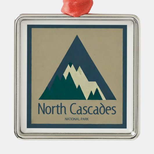Activiteiten in de omgeving van North Cascades Nat Metalen Ornament (Voorkant)