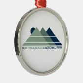 Activiteiten in de omgeving van North Cascades Nat Metalen Ornament (Rechts)