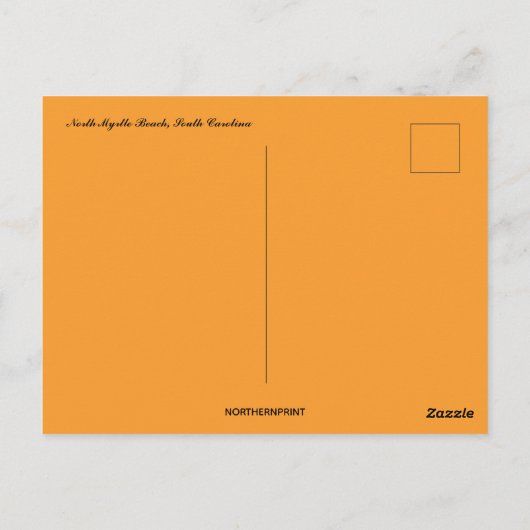 Activiteiten in de omgeving van North Myrtle Beach Briefkaart (Achterkant)