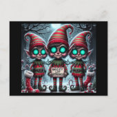 Activiteiten in de omgeving van North Pole Naughty Feestdagenkaart (Voorkant)