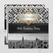 Activiteiten in de omgeving van NY City Skyline BW Kaart (Voorkant / Achterkant)