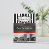 Activiteiten in de omgeving van NYC Skyline Brookl Aankondigingskaart (Staand voorkant)