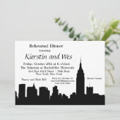 Activiteiten in de omgeving van NYC Skyline Silhou Kaart (Staand voorkant)