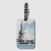 Activiteiten in de omgeving van NYC Statue of Libe Bagagelabel (Voorkant (verticaal))
