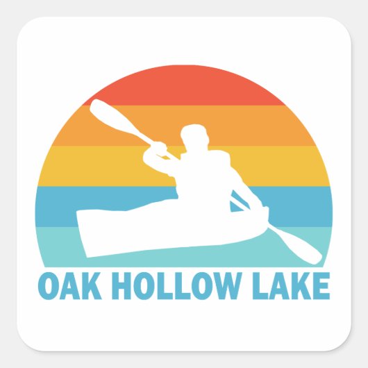 Activiteiten in de omgeving van Oak Hollow Lake No Vierkante Sticker (Voorkant)