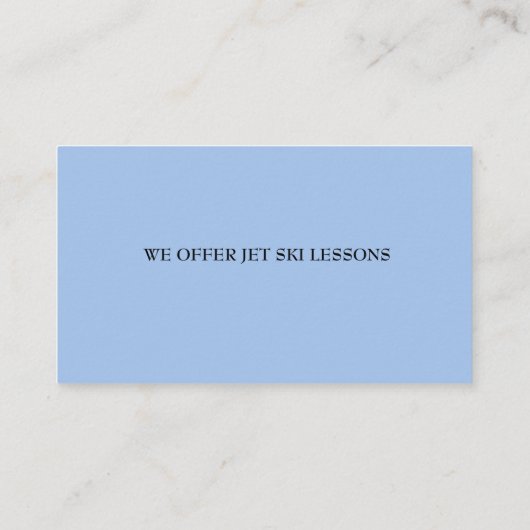 Activiteiten in de omgeving van Ocean Beach Jet Sk Visitekaartje (Achterkant)