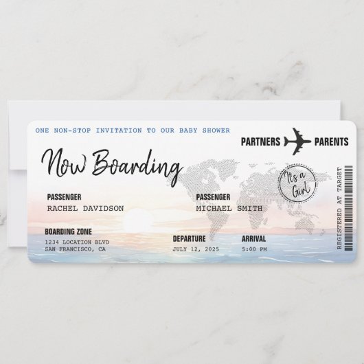 Activiteiten in de omgeving van Ocean Sunset Baby Kaart (Voorkant)