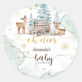 Activiteiten in de omgeving van Oh Deer Snowy Fore Ronde Sticker (Voorkant)