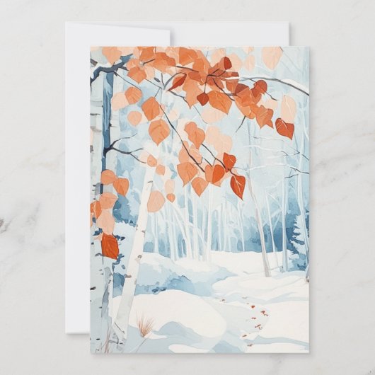 Activiteiten in de omgeving van Oh Deer Winter Woo Kaart (Achterkant)