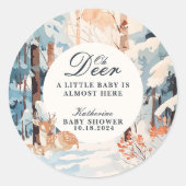 Activiteiten in de omgeving van Oh Deer Winter Woo Ronde Sticker (Voorkant)