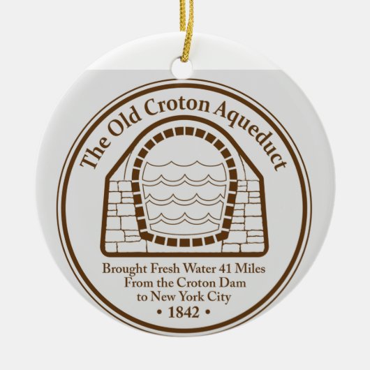 Activiteiten in de omgeving van Old Croton Aqueduc Keramisch Ornament (Voorkant)