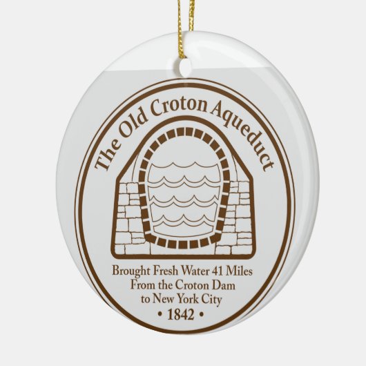 Activiteiten in de omgeving van Old Croton Aqueduc Keramisch Ornament (Links)