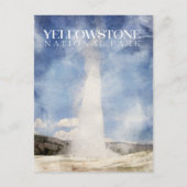 Activiteiten in de omgeving van Old Faithful, Yell Briefkaart (Voorkant)