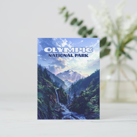 Activiteiten in de omgeving van Olympic National P Briefkaart (Staand voorkant)